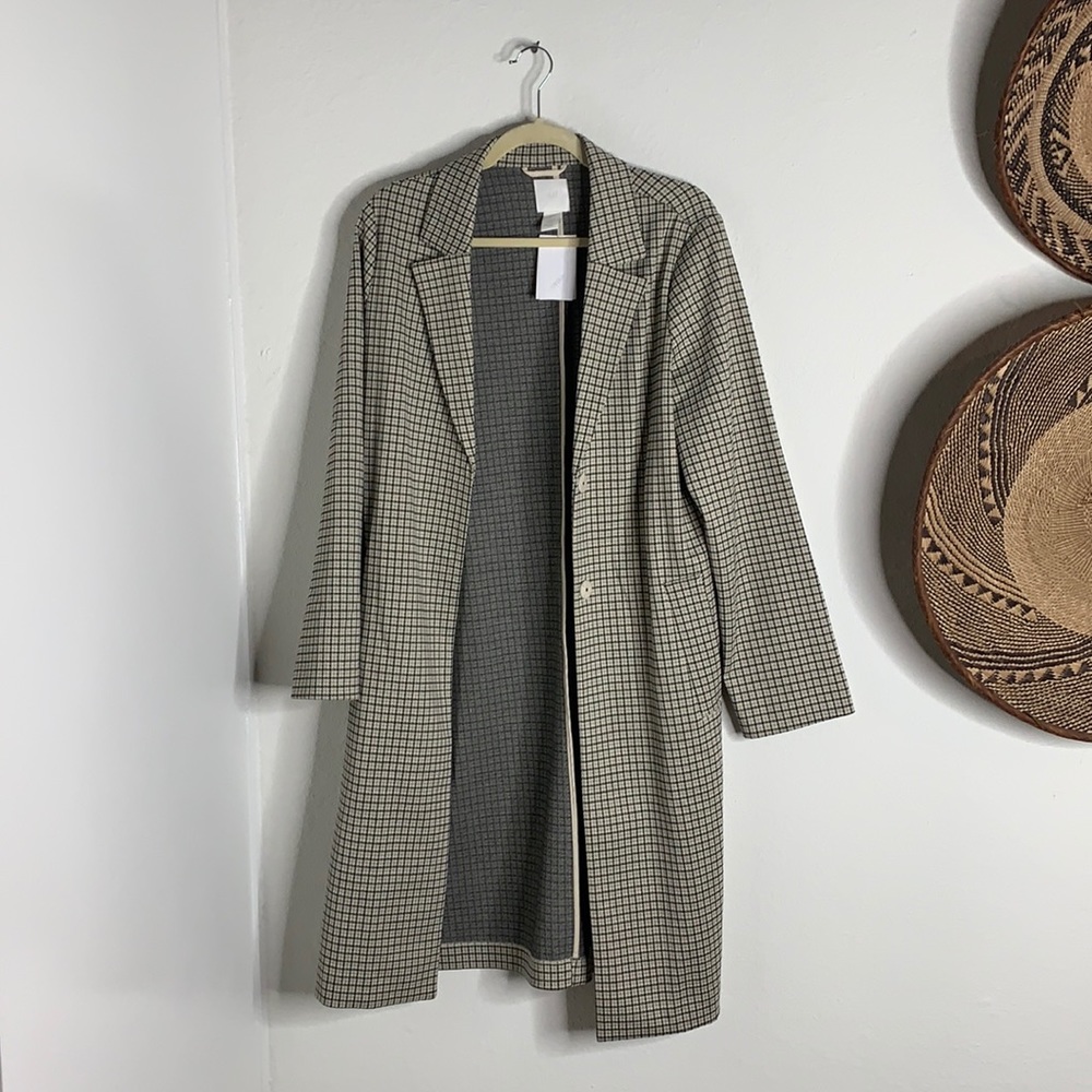 H&M Oversized houndstooth Coat